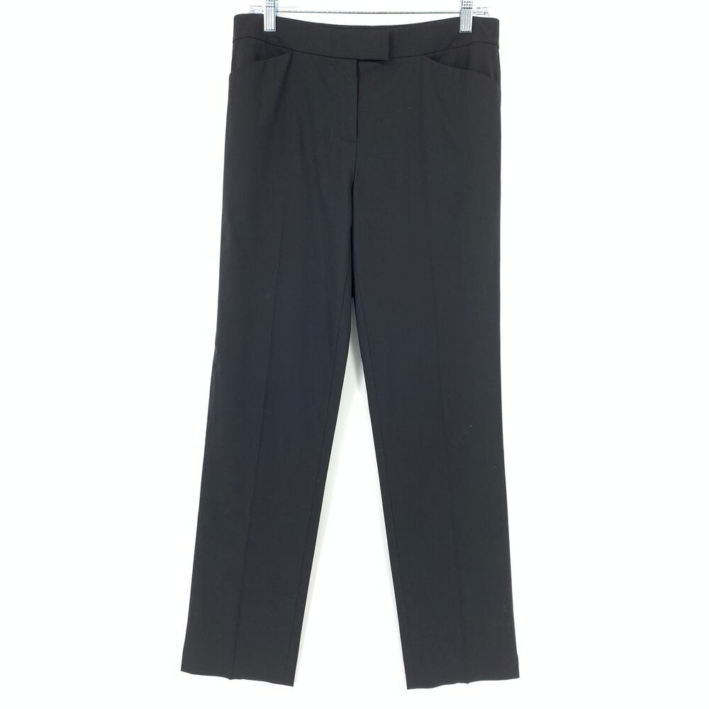 Lafayette 148 Pant Women's Size 6 Irving Stretch Wool Skinny Black Trouser